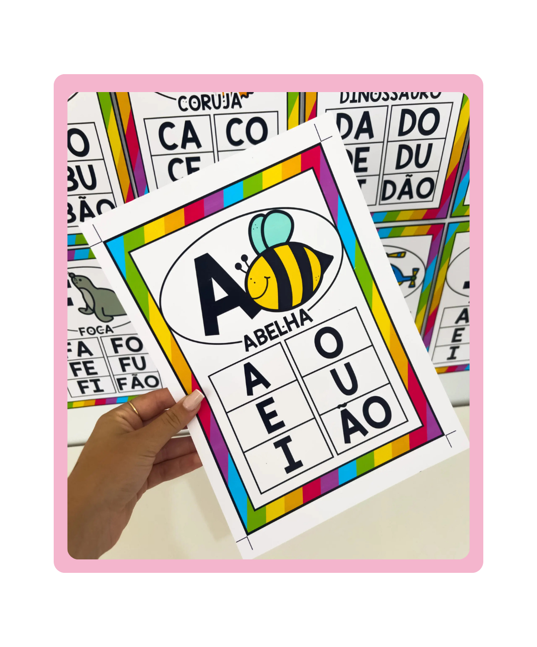 Alfabeto de parede para imprimir — capa do material