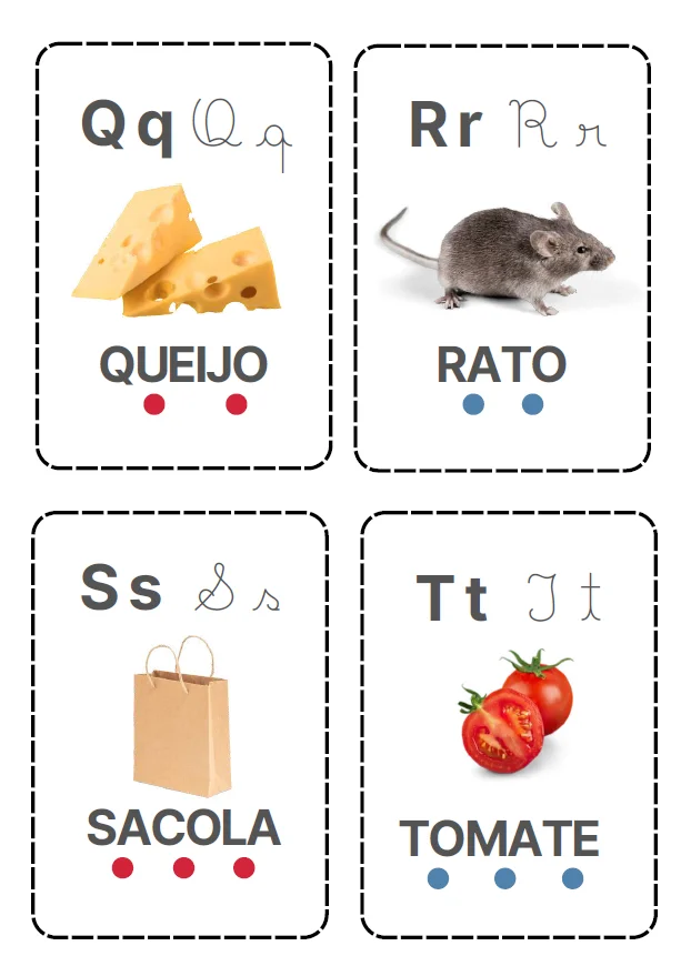 ALFABETO EM 7 CARDS - EDUCAÇÃO INFANTIL E ENSINO FUNDAMENTAL — amostra 5: Um recurso prático para trabalhar letras,…