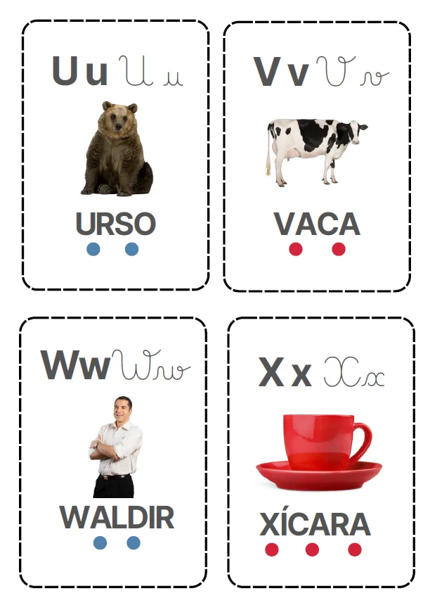 ALFABETO EM 7 CARDS - EDUCAÇÃO INFANTIL E ENSINO FUNDAMENTAL — amostra 6: Um recurso prático para trabalhar letras,…