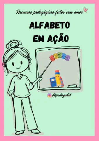 Alfabeto em ação — capa do material