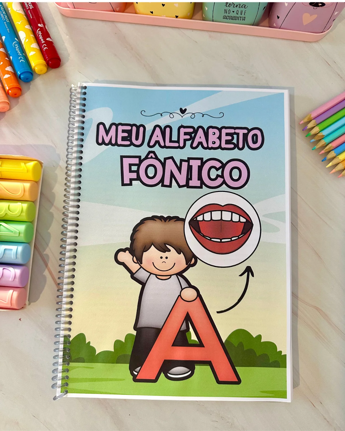 Alfabeto Fônico – Apostila para Alfabetização 78 Páginas — capa do material