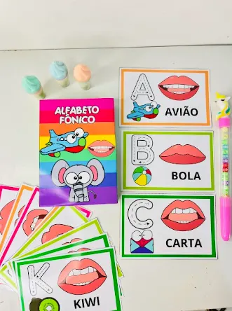 Alfabeto fônico — capa do material