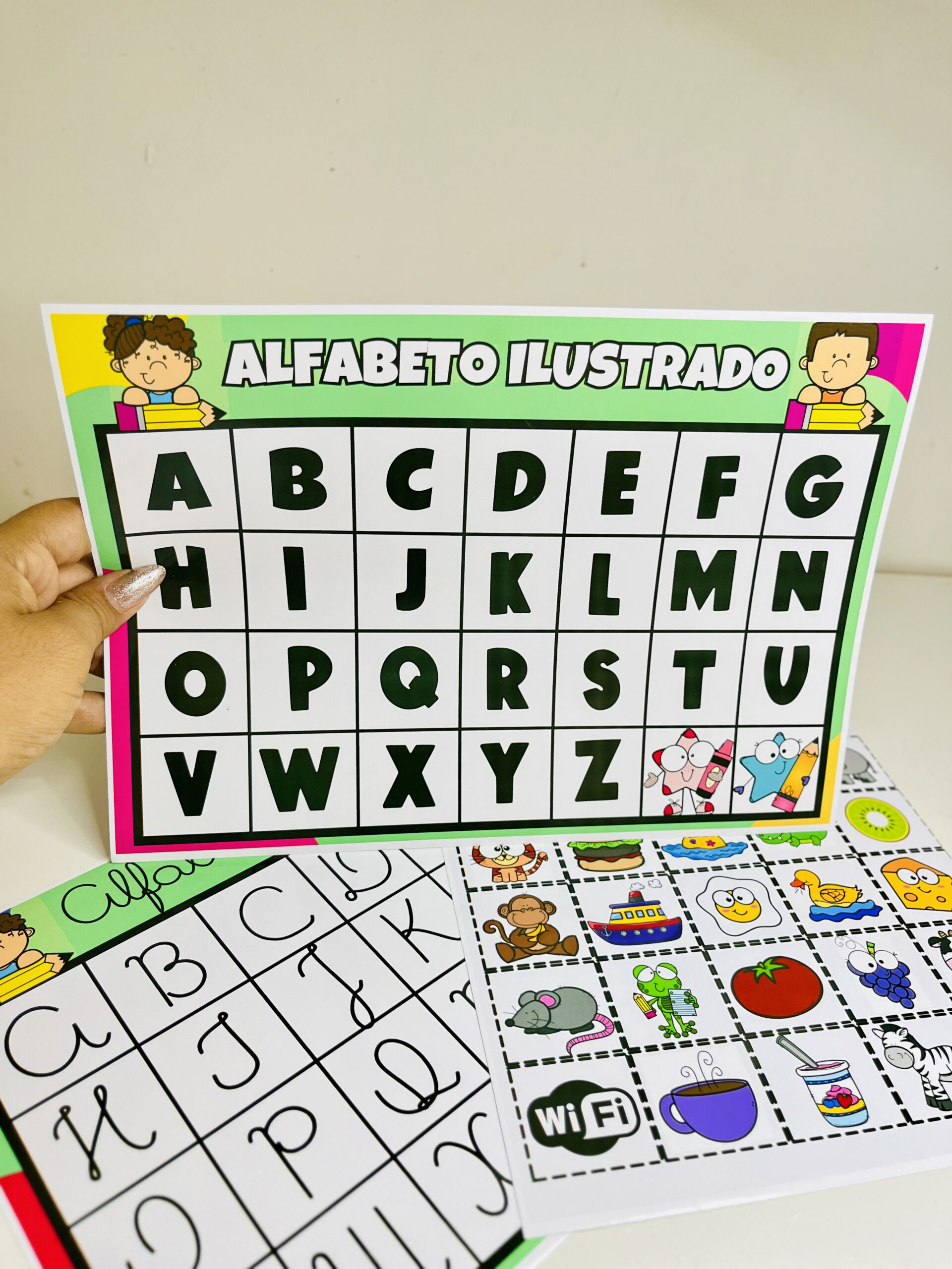 Alfabeto ilustrado : aprendizado visual | Alfabetização — capa do material
