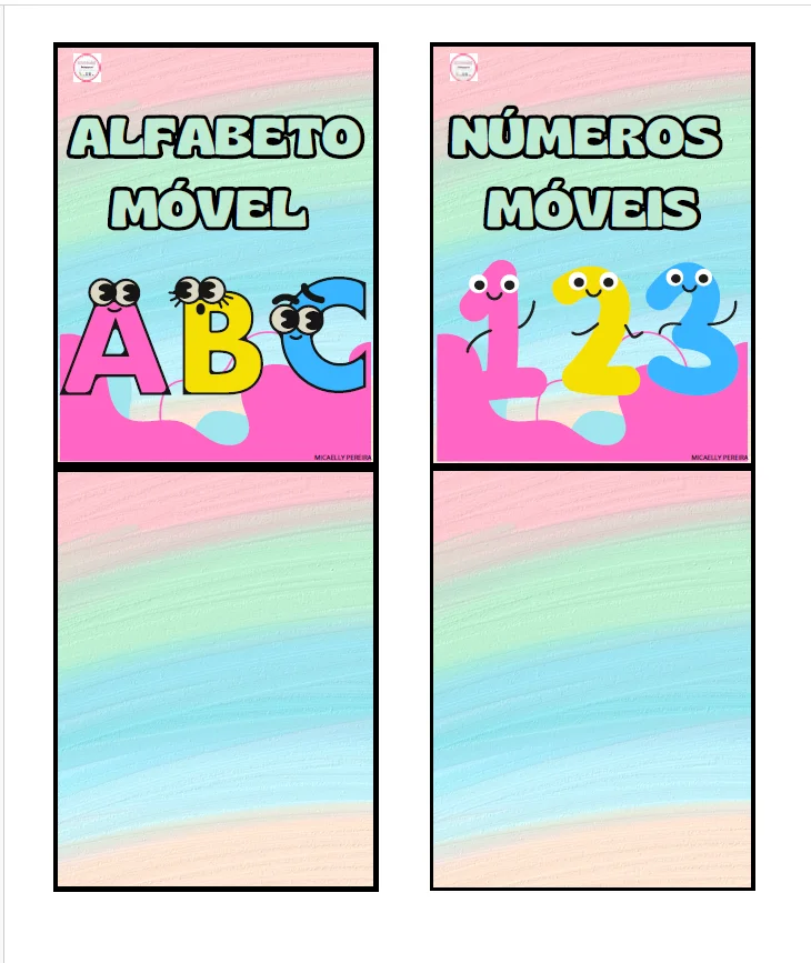 🩷🔤 ALFABETO MÓVEL – APRENDER BRINCANDO! 🔤🩷 — amostra 1: Um recurso prático e indispensável para a alfabetização ,…