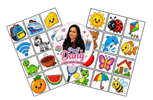 Alfabeto Móvel e Cards com Imagens para a Alfabetização — amostra 3: Arquivo digital composto por :5 unidades de cada letra…