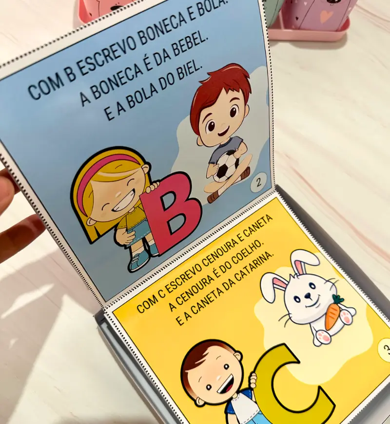 Alfabeto na Caixa: livro com textos curtos para alfabetização — amostra 1: Alfabeto na Caixa: um encontro lúdico com as…