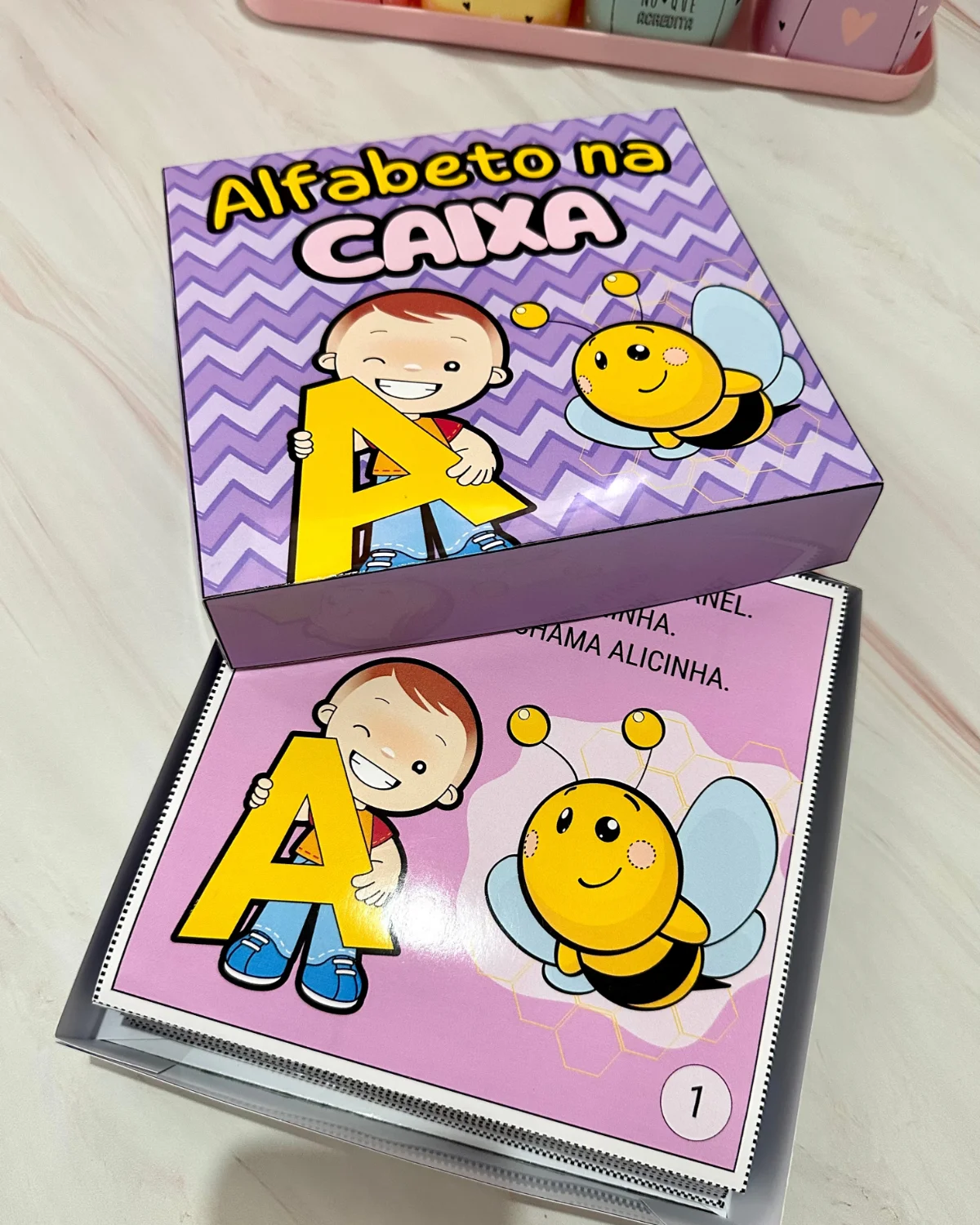 Alfabeto na Caixa – Livro Interativo para Alfabetização — capa do material