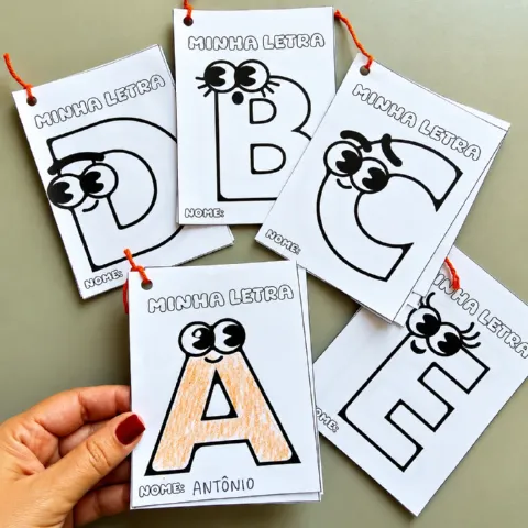 Alfabeto para Traçar – 4 Tipos de Letras para Imprimir — amostra 2: Atividades para traçar as letras do alfabeto em 4 tipos…