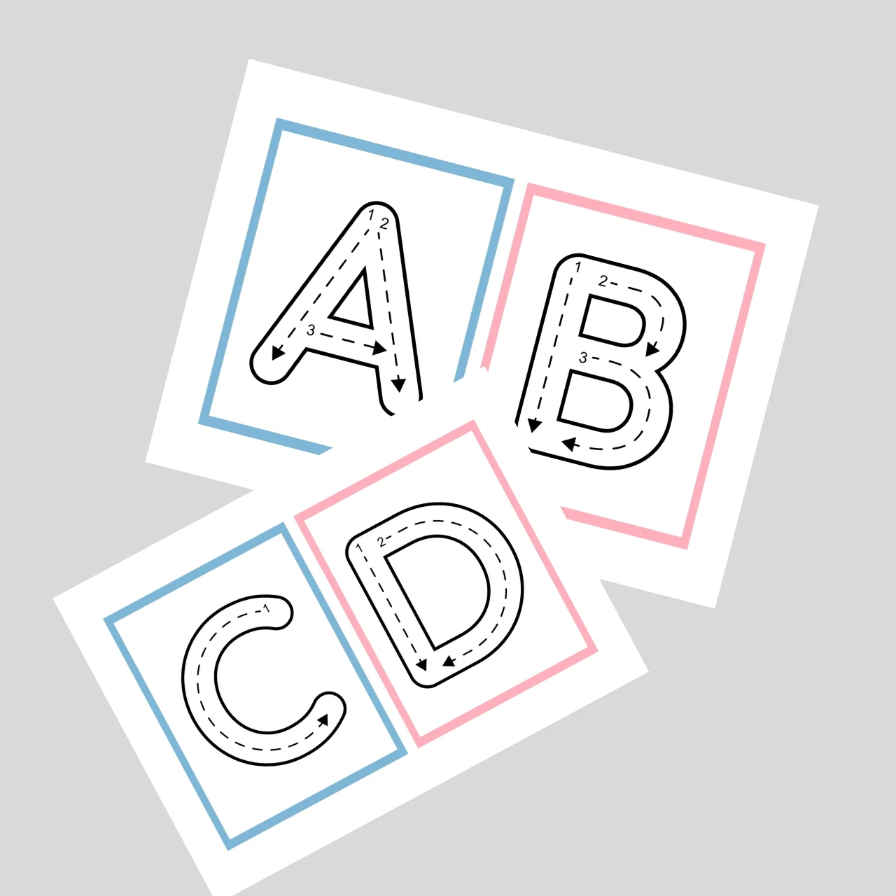 Alfabeto Pontilhado com Setas – Fichas para Imprimir em PDF — amostra 2: O que você recebe?