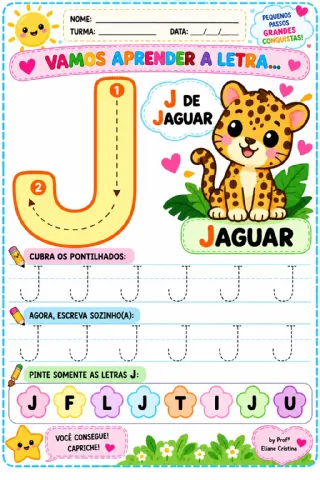 Alfabeto Pontilhado Completo Completo Atividades criativas.Claro! 💖 Pela capa, o material é um PDF de atividades de…