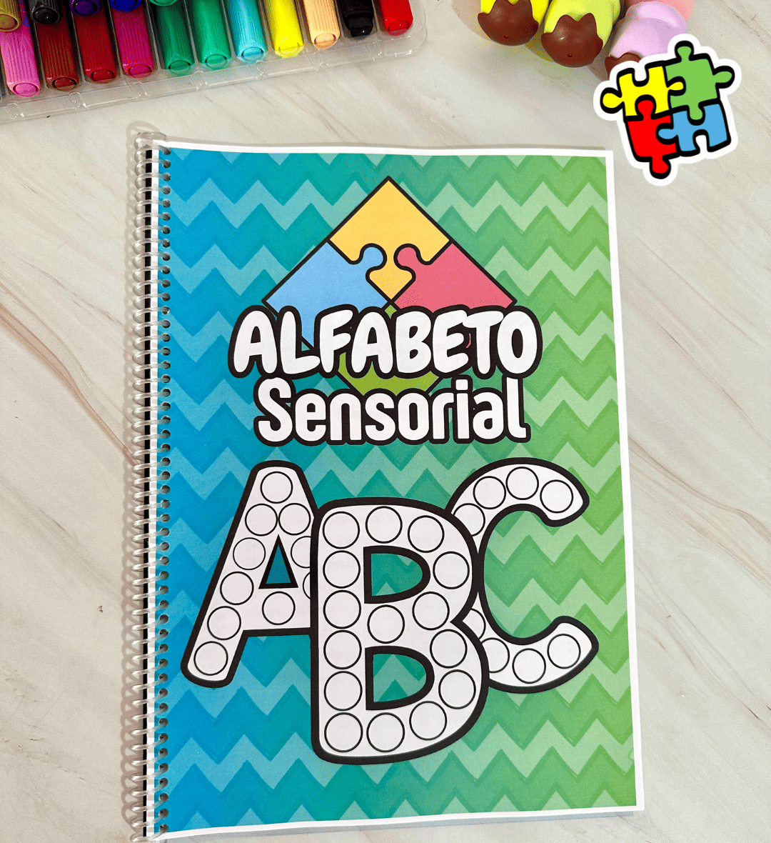 Alfabeto Sensorial em PDF para Alfabetização e Educação Especial — capa do material