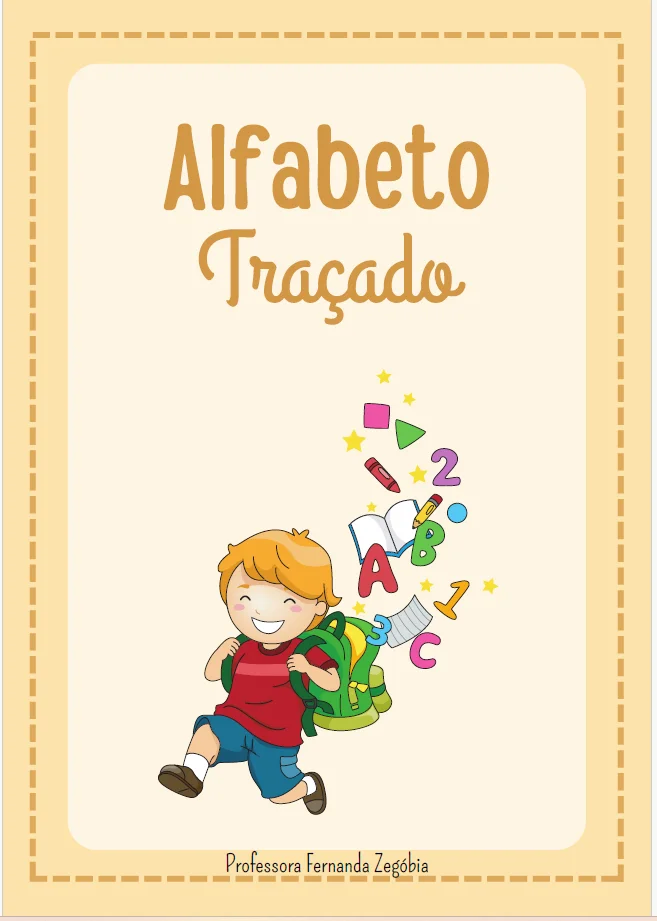 ✨ ALFABETO TRAÇADO – APRENDER AS LETRAS PODE SER MUITO MAIS DIVERTIDO! — amostra 1: Uma atividade prática e lúdica para…