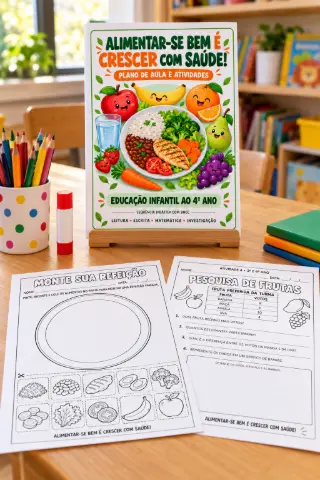Alimentação Saudável – Atividades e Painel com BNCC — capa do material