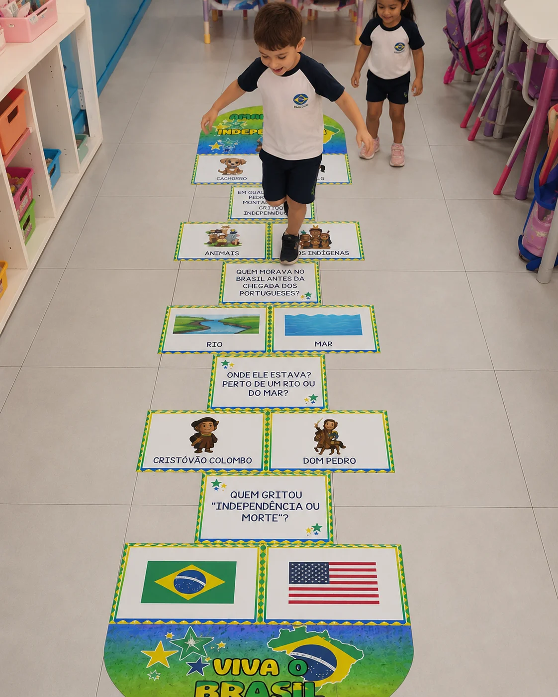 Amarelinha da independência – PDF para Imprimir — amostra 4: Transforme o aprendizado em diversão com esta amarelinha…
