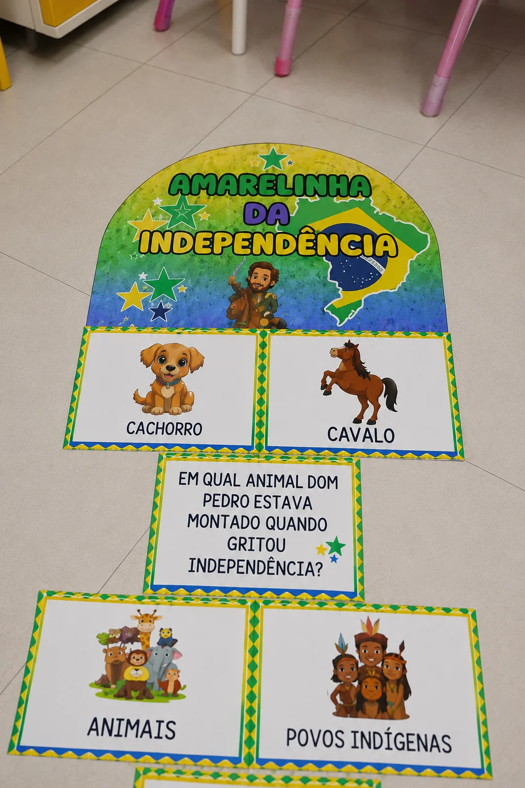 Amarelinha da independência – PDF para Imprimir — capa do material