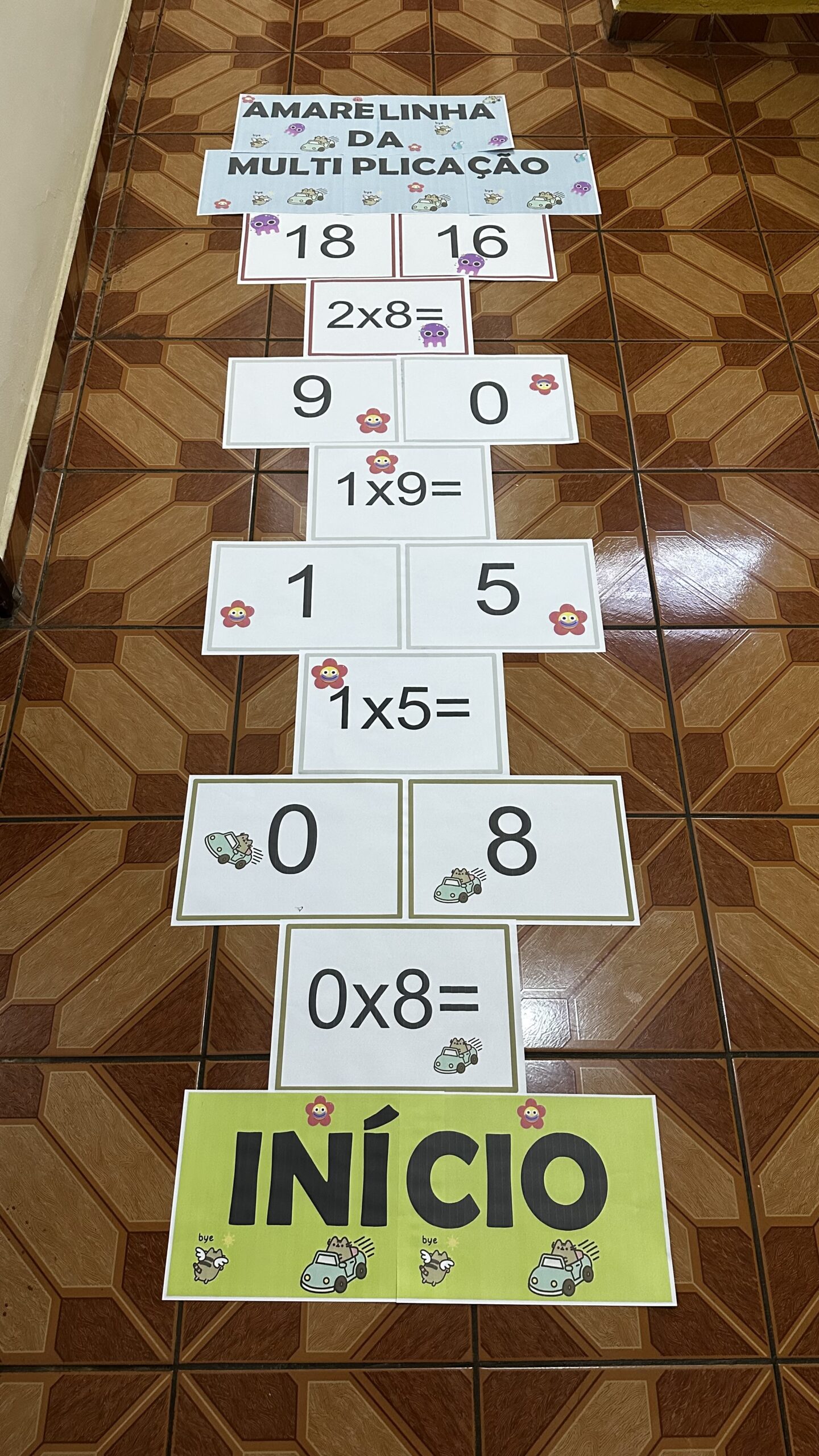 Amarelinha da multiplicação com bônus exclusivo – PDF para Imprimir | 1º ao 5º ano — Matemática para 5º ano: AMARELINHA DA…