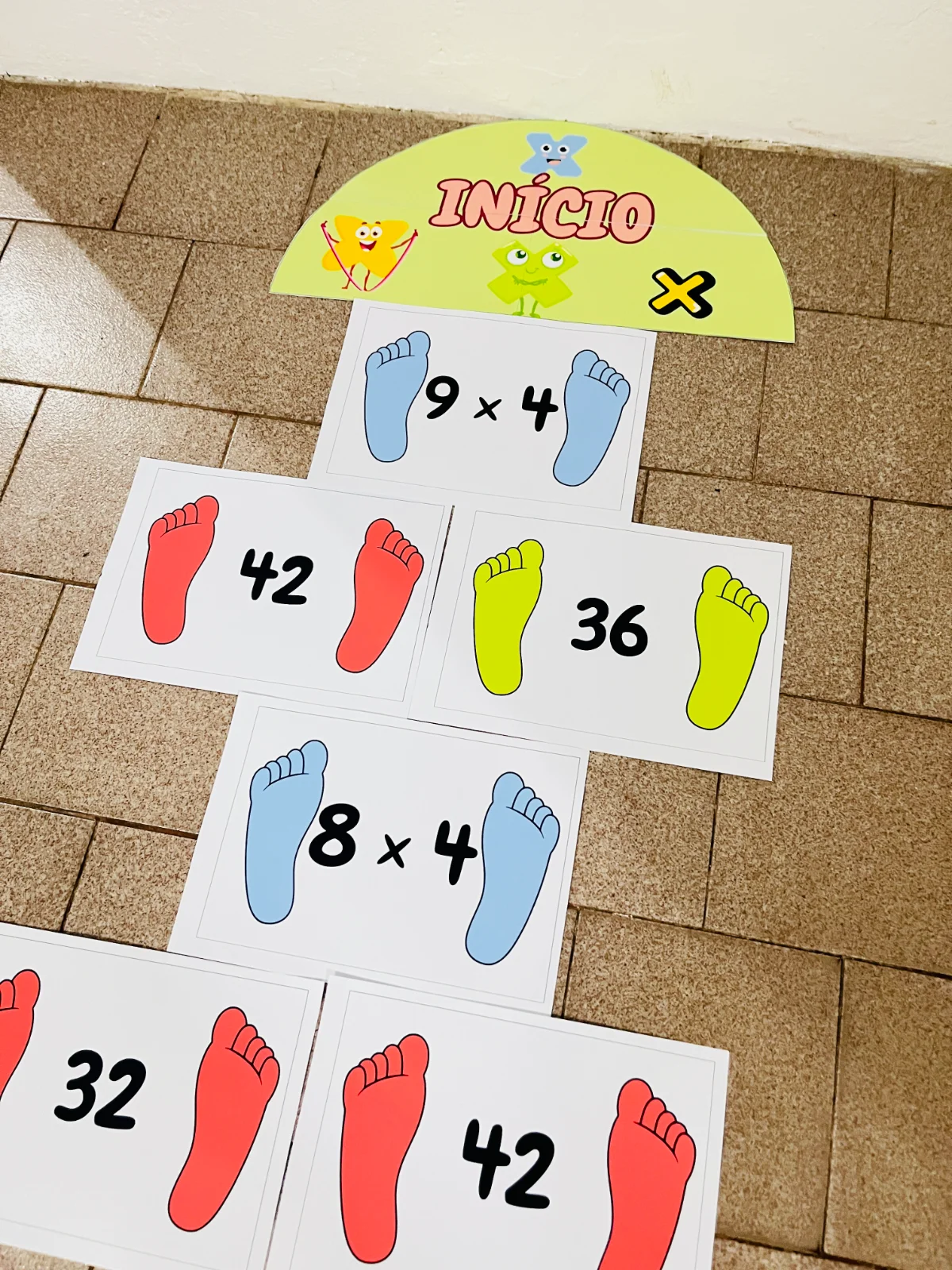 Amarelinha da Multiplicação – Material Pedagógico — Matemática para Todas as séries: Amarelinha da Multiplicação Aprender…