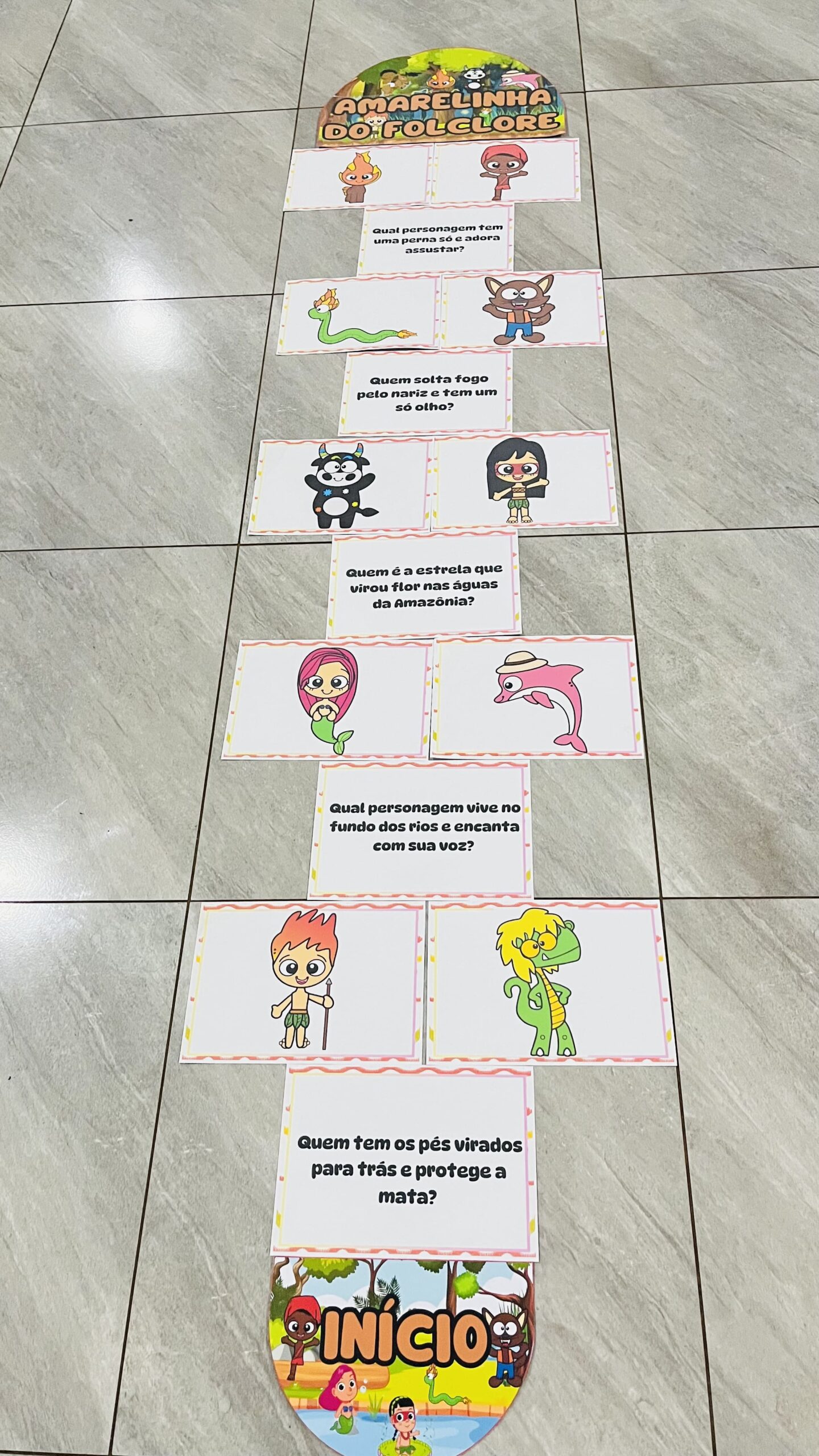 Amarelinha do folclore – PDF para Imprimir | Educação Infantil — capa do material