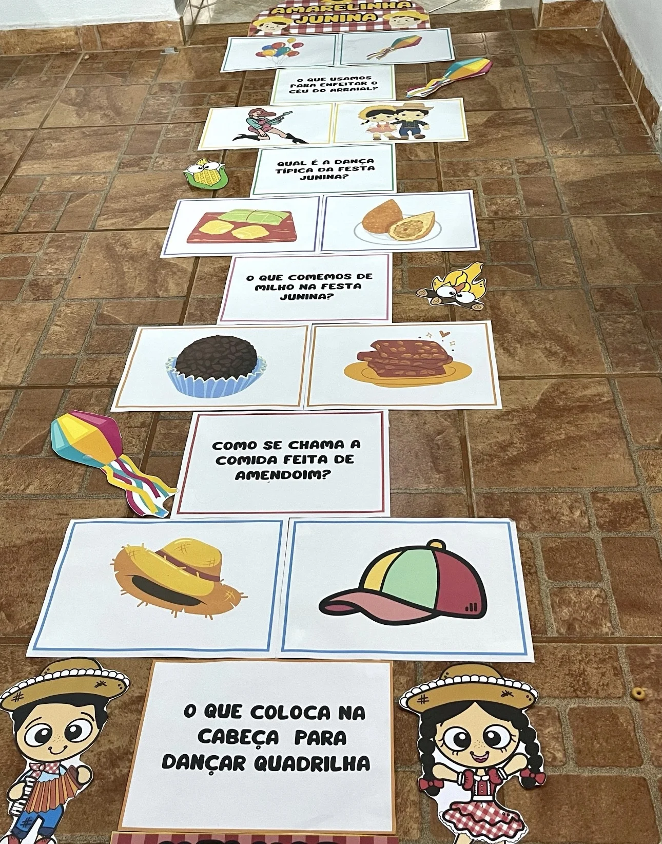 Amarelinha junina — amostra 4: *Vamos brincar e aprender com a Amarelinha Junina