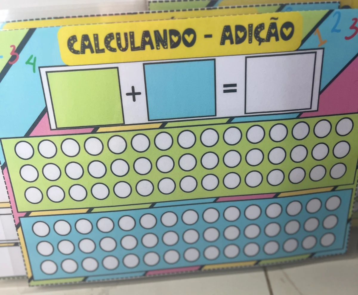 Analisando Números — amostra 5: Recurso de Matemática com fichas para trabalhar valor posicional, subtração e fatos…