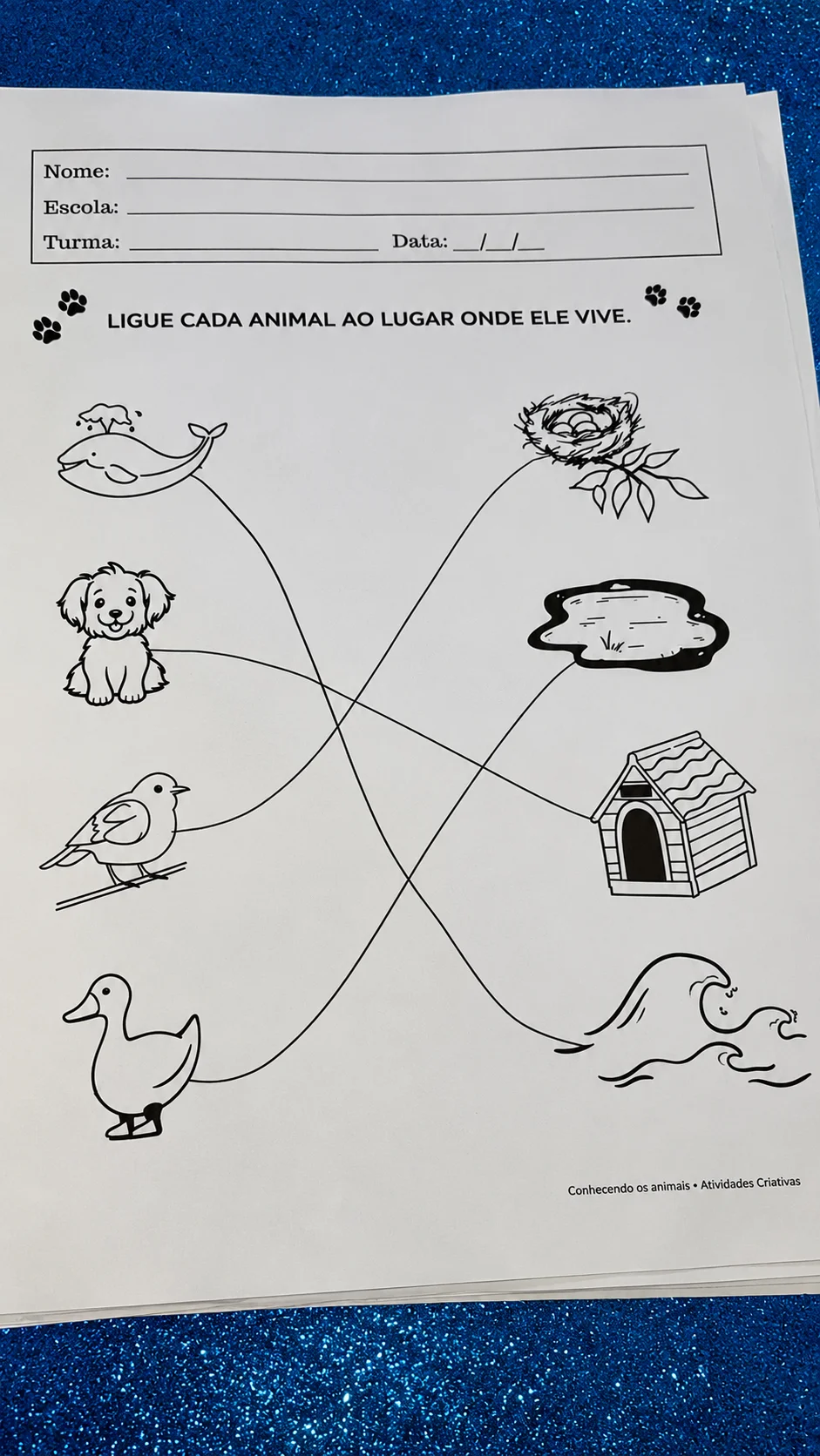 Animais – Educação Infantil para Imprimir | PDF — amostra 2: Atividades educativas sobre animais para trabalhar de forma…