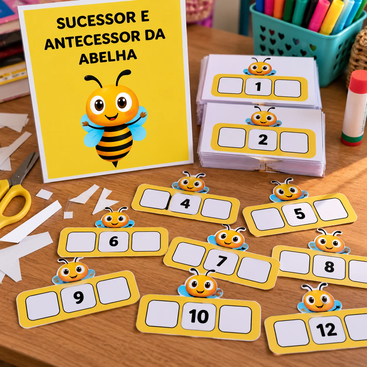 Antecessor e Sucessor da Abelha – Atividade de Matemática — capa do material
