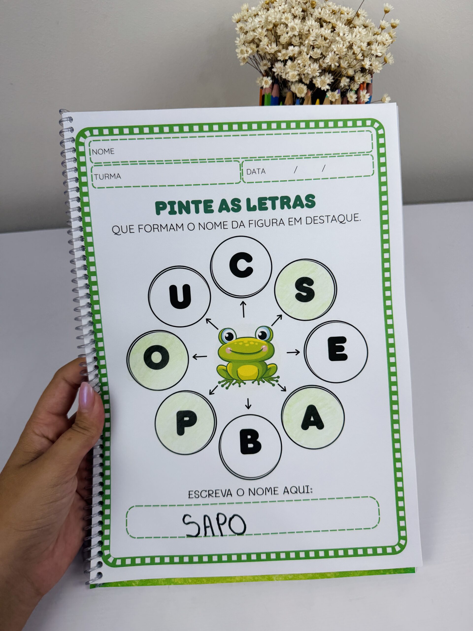 Apoatila para colorir – PDF para Imprimir | Educação Infantil — amostra 1: O que vem no material