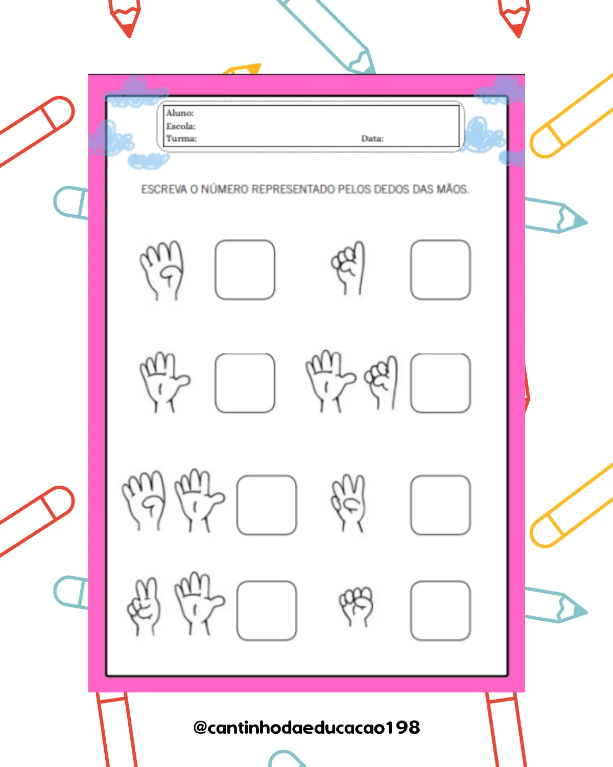 APOSTILA – 1º ANO | PORTUGUÊS E MATEMÁTICA — amostra 4: Um material lúdico e prático para apoiar a aprendizagem no 1º ano ,…