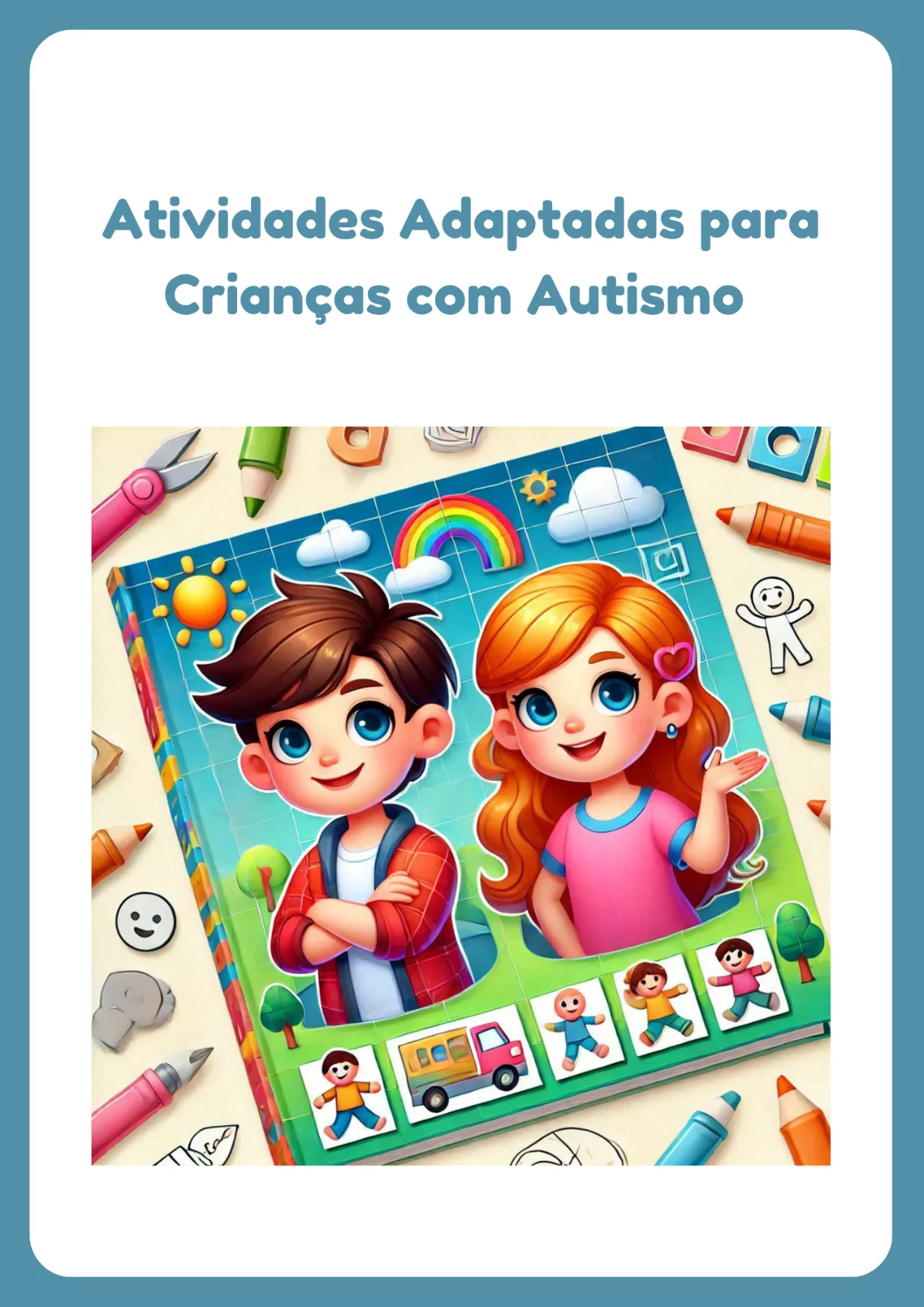 Apostila Adaptada para Crianças com Autismo — capa do material