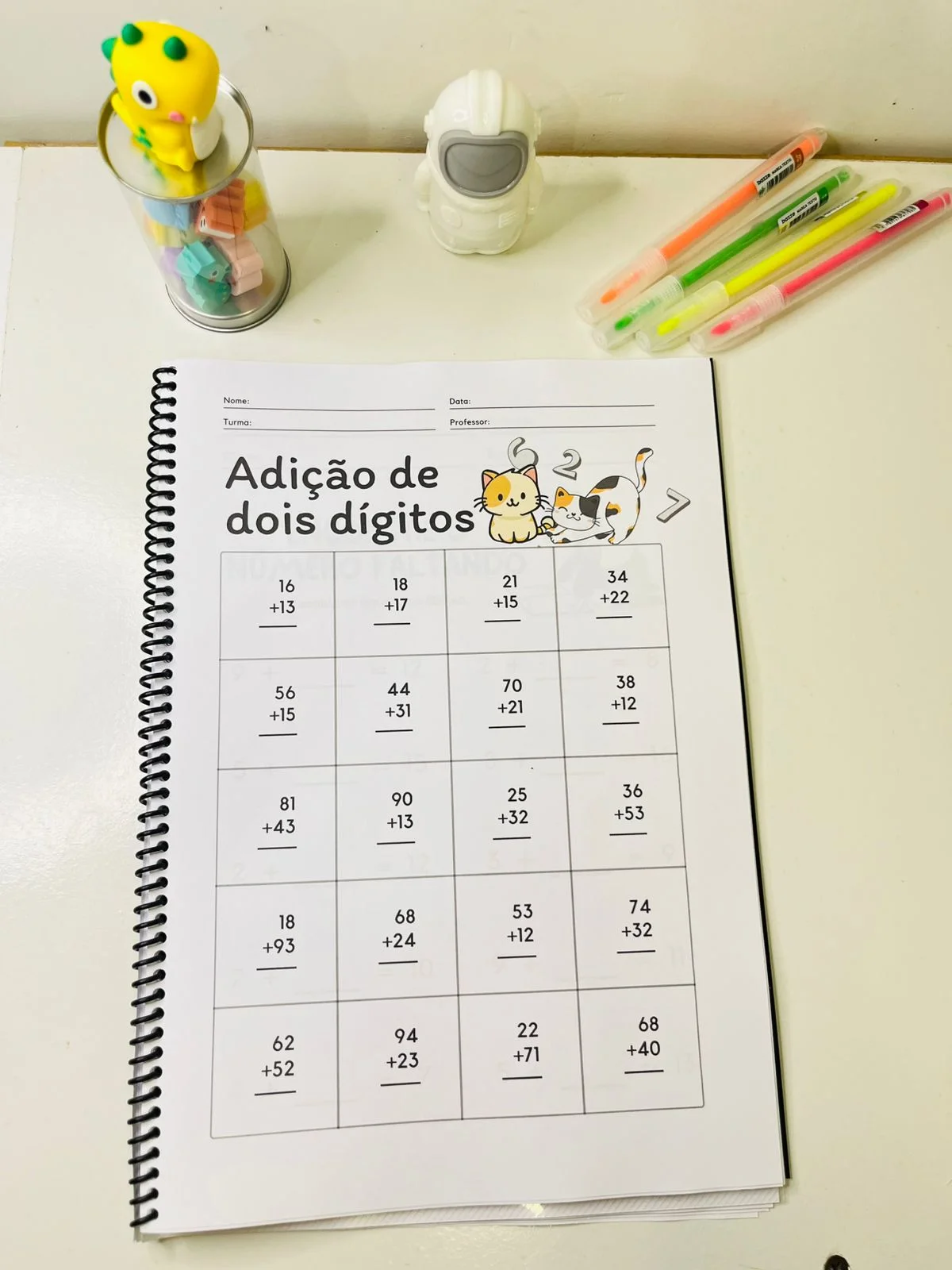 Apostila Adições Simples – Atividades de Matemática — amostra 1: Atividades de adição simples para trabalhar cálculos,…