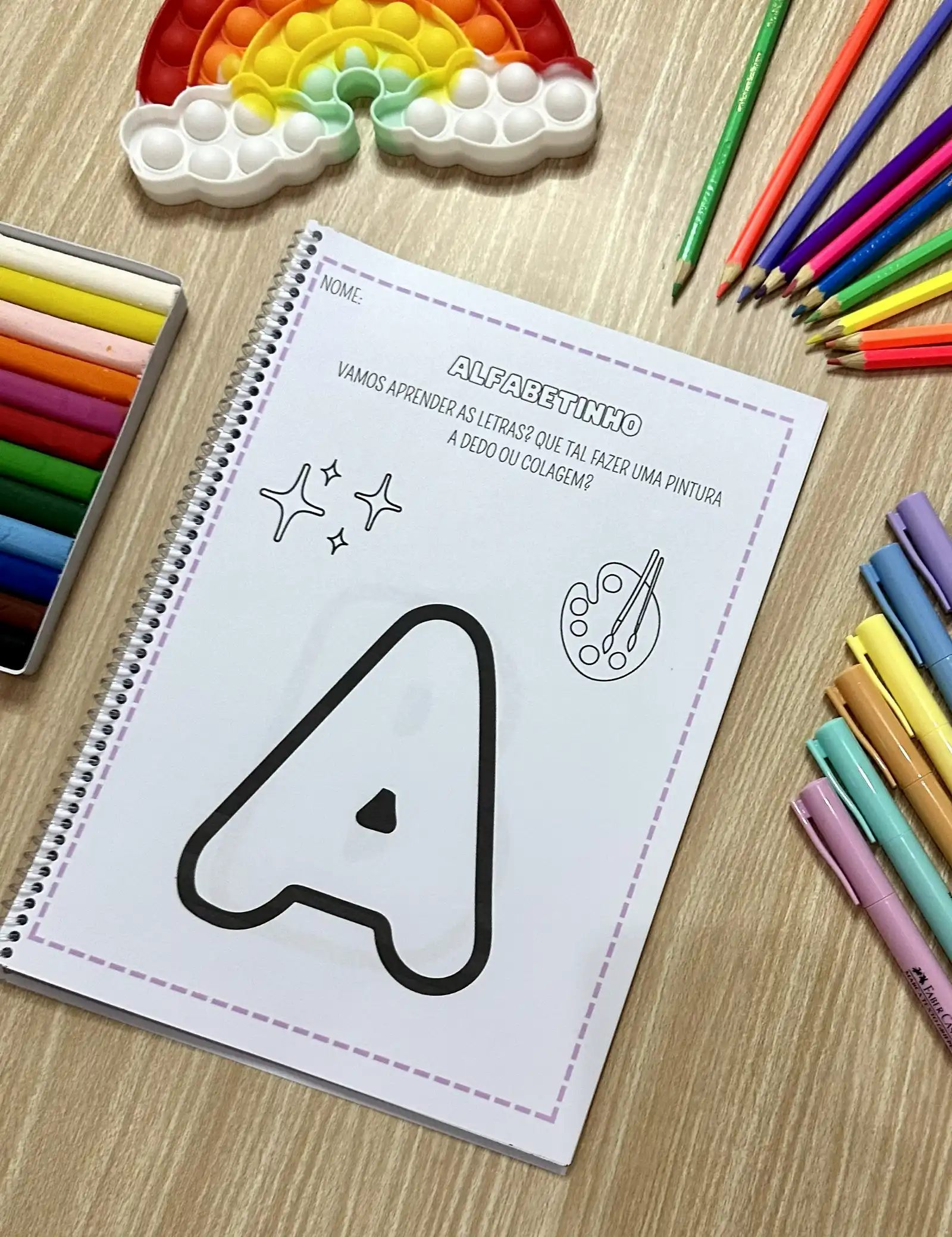 Apostila Alfabetinho – Material Pedagógico — amostra 6: Um material lúdico e completo para trabalhar todas as letras do…