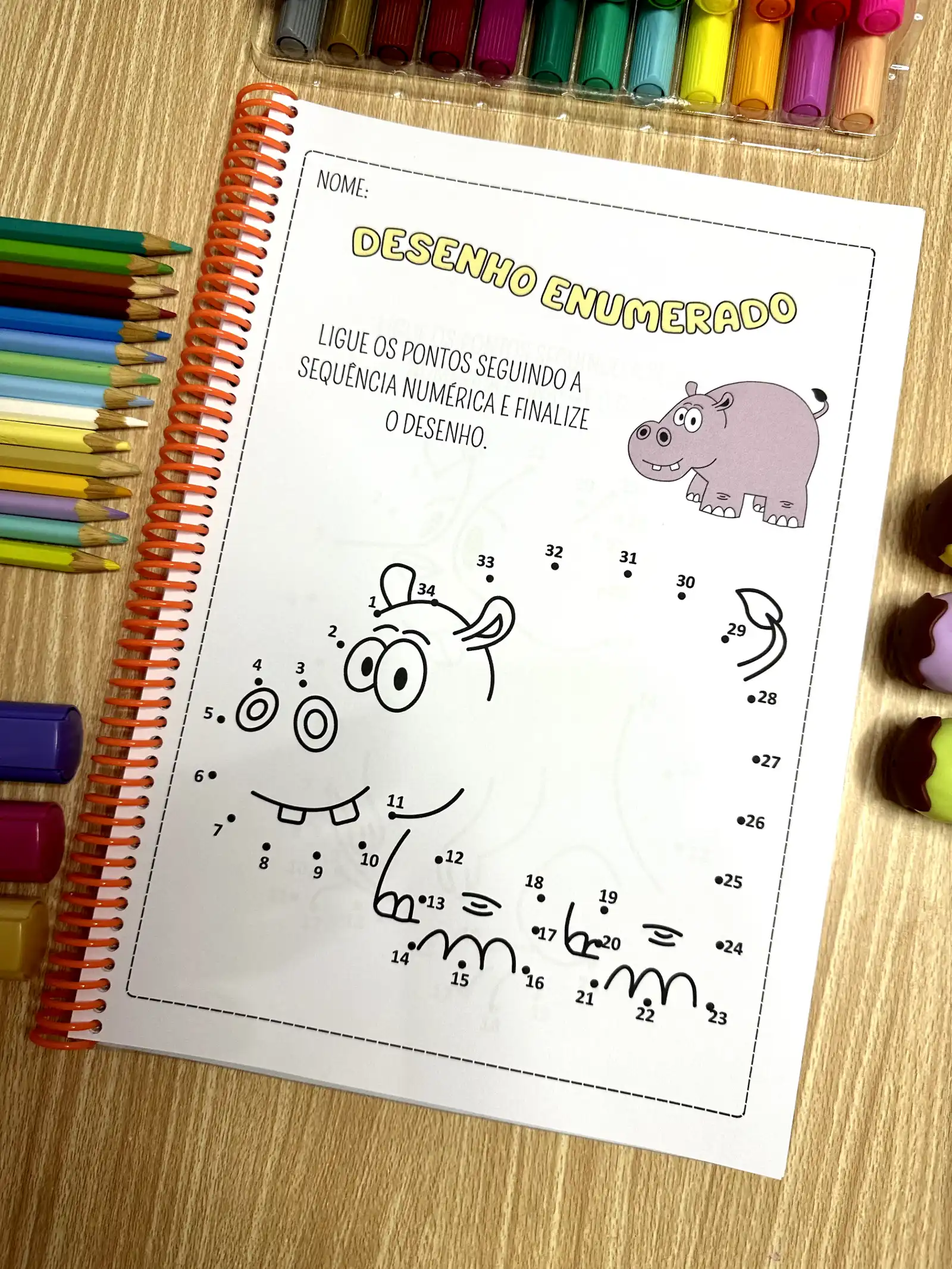 Apostila alfabetização - Desenho Enumerado — amostra 2: Apostila com 50 páginas de atividades para a criança seguir a… Apostila alfabetização - Desenho Enumerado — amostra 2: Apostila com 50 páginas de atividades para a criança seguir a…