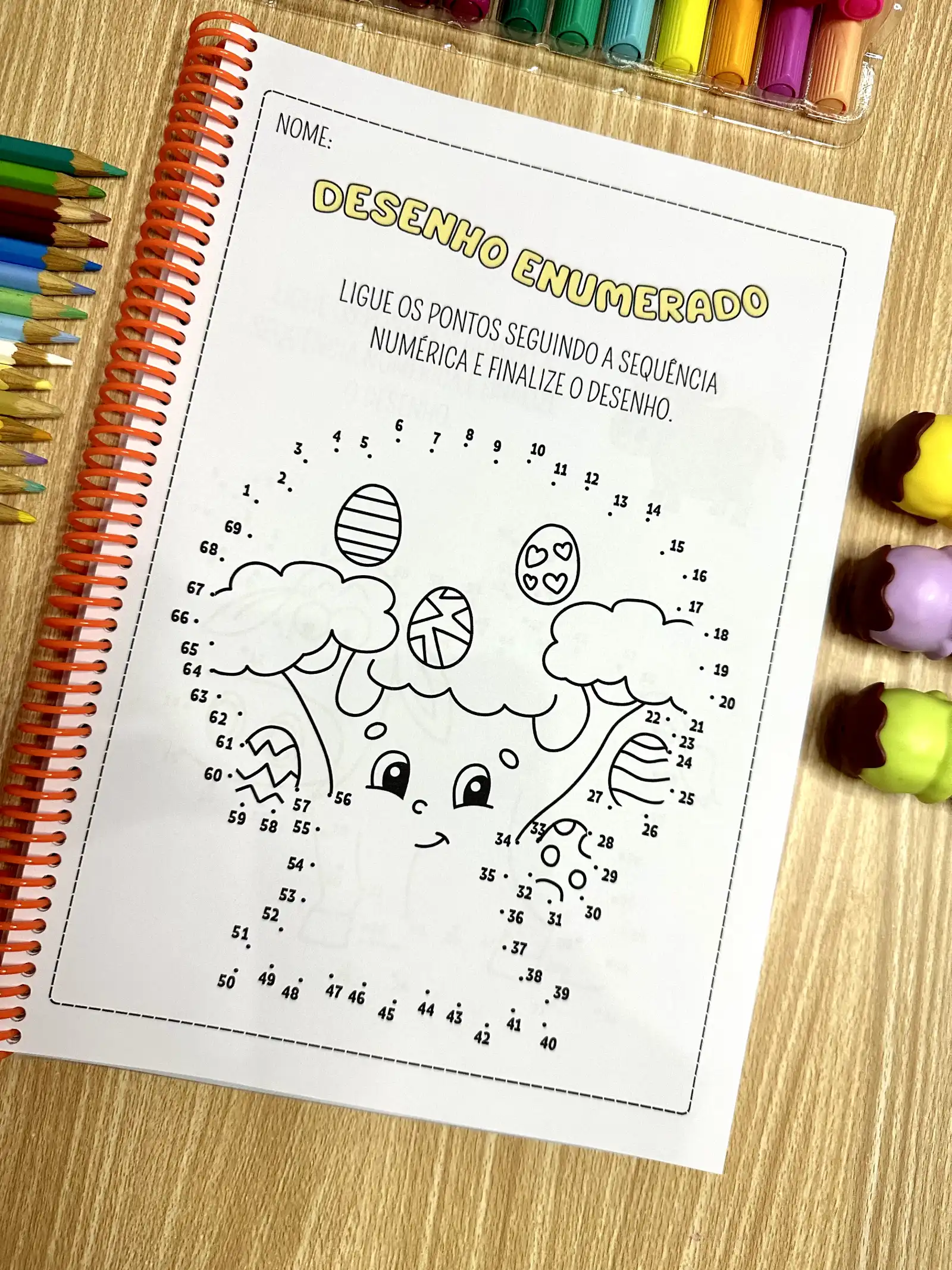 Apostila alfabetização - Desenho Enumerado — amostra 4: Apostila com 50 páginas de atividades para a criança seguir a… Apostila alfabetização - Desenho Enumerado — amostra 4: Apostila com 50 páginas de atividades para a criança seguir a…