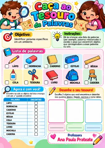 APOSTILA ALFABETIZAÇÃO E LETRAMENTO 2º ANO — amostra 2: O que vem no material
