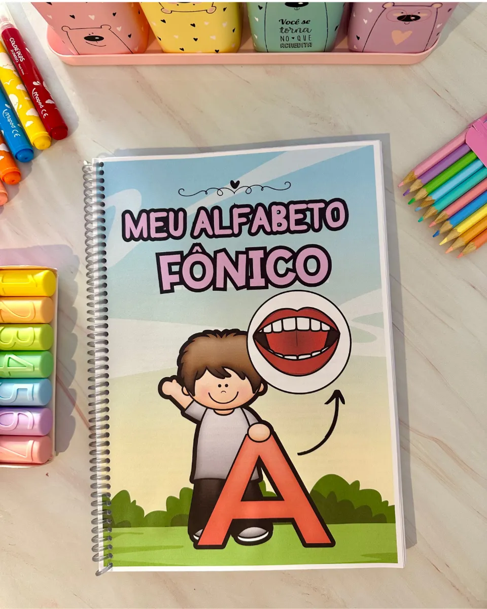 Apostila Alfabeto Fônico para Alfabetização – Atividades com Boquinhas — Atividades para 2º ano: Apostila de atividades…