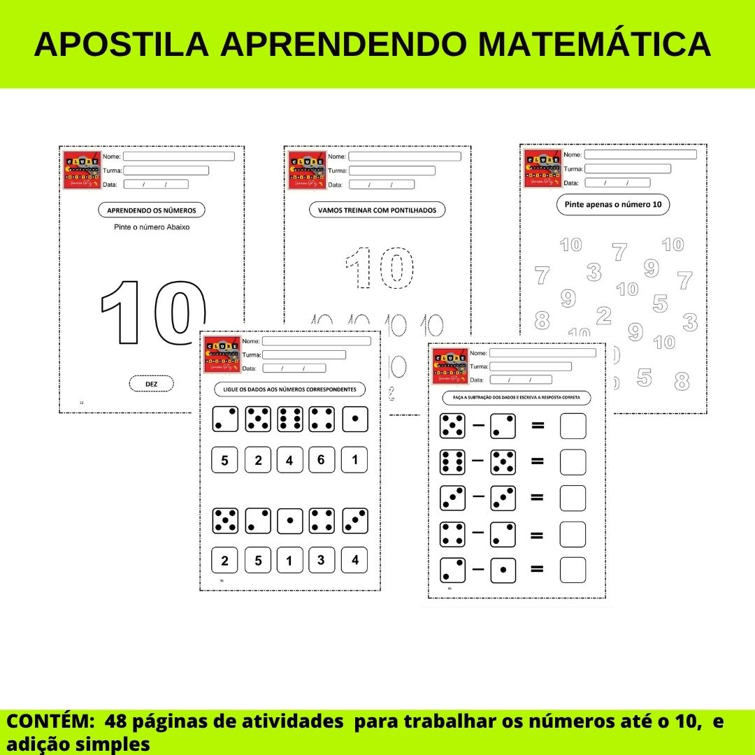 Apostila aprendendo matemática – PDF para Imprimir | Educação Infantil — Matemática para Educação Infantil: Excelente para…