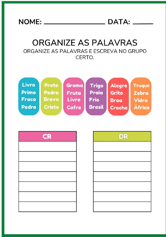 Apostila Aprendendo Sílaba Complexa – 51 Páginas — amostra 5: Esta apostila foi desenvolvida para ajudar no aprendizado e…