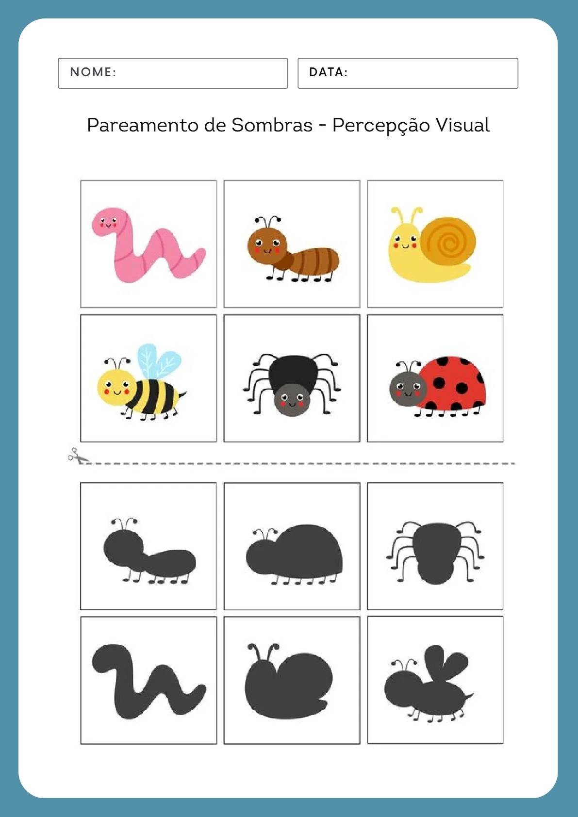 Apostila Atividades Adaptadas para Crianças com Autismo (TEA) — amostra 2: 50 páginas de atividades adaptadas para autismo:…