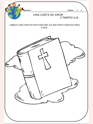 Apostila Atividades Bíblicas - Ensino Religioso Ministério Infantil — amostra 1: 📚São 46 páginas em PDF com atividades…