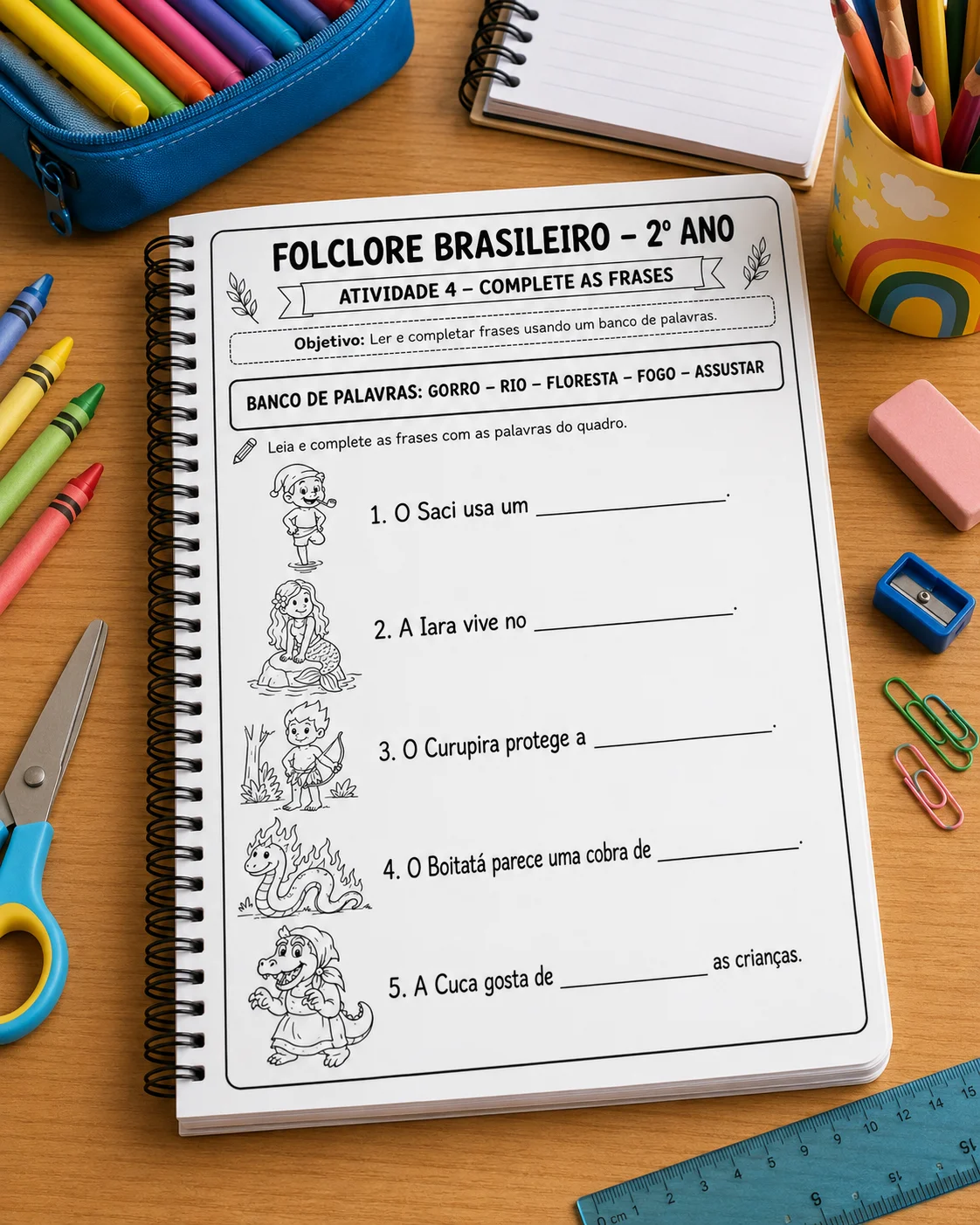 Apostila atividades do folclore 2° ano fundamental 1 — amostra 1: FOLCLORE — 2º ANO 🌟 Deixe suas aulas sobre o folclore…