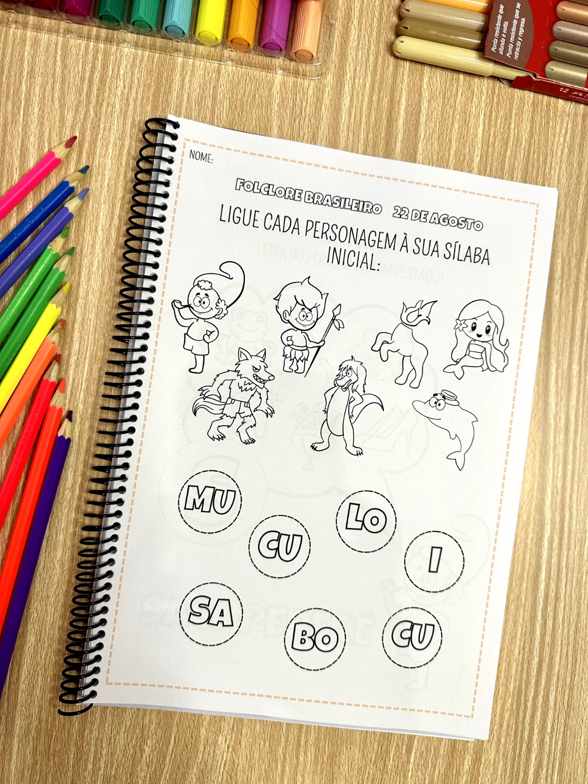APOSTILA ATIVIDADES DO FOLCLORE BRASILEIRO - ENSINO FUNDAMENTAL — amostra 3: A apostila Atividades Folclore possui 36…