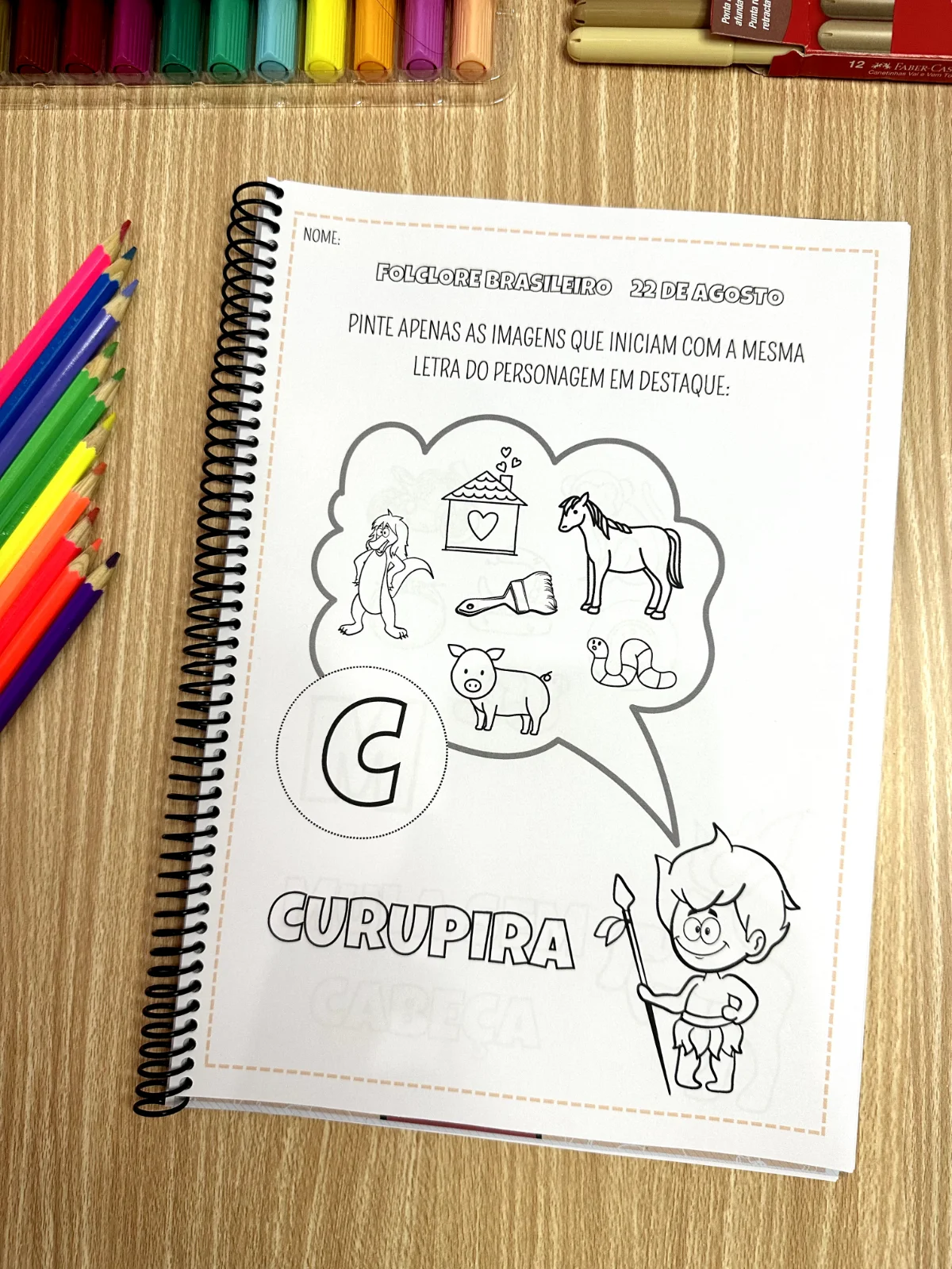 APOSTILA ATIVIDADES DO FOLCLORE BRASILEIRO - ENSINO FUNDAMENTAL — amostra 5: A apostila Atividades Folclore possui 36…