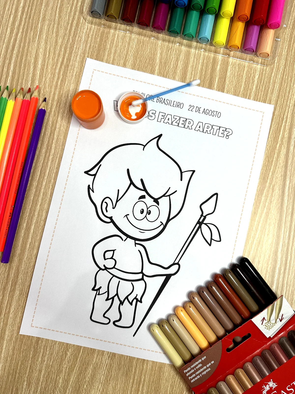 Apostila Atividades Folclore - 36 páginas de atividades — amostra 3: Leitura Letra inicial Sílaba inicial Pintura Artes…