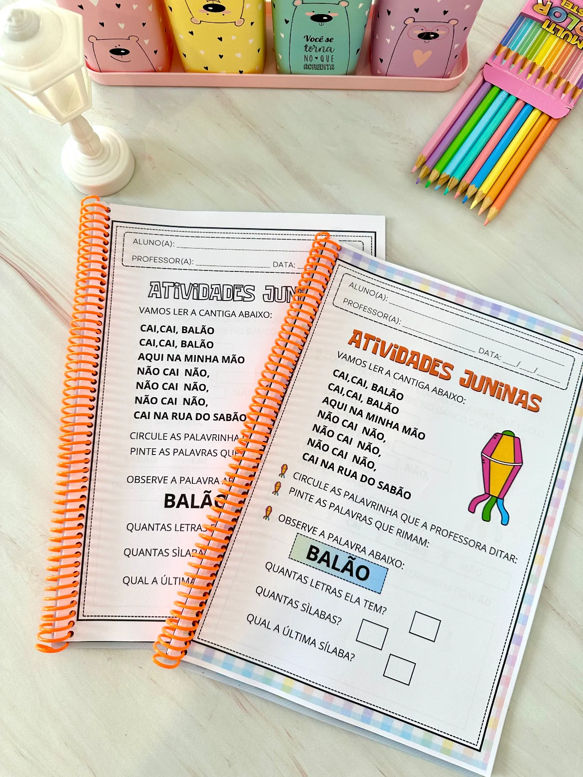 Apostila Atividades Juninas – PDF para Imprimir — amostra 3: Apostila de atividades para trabalhar o tema Festa Junina com…