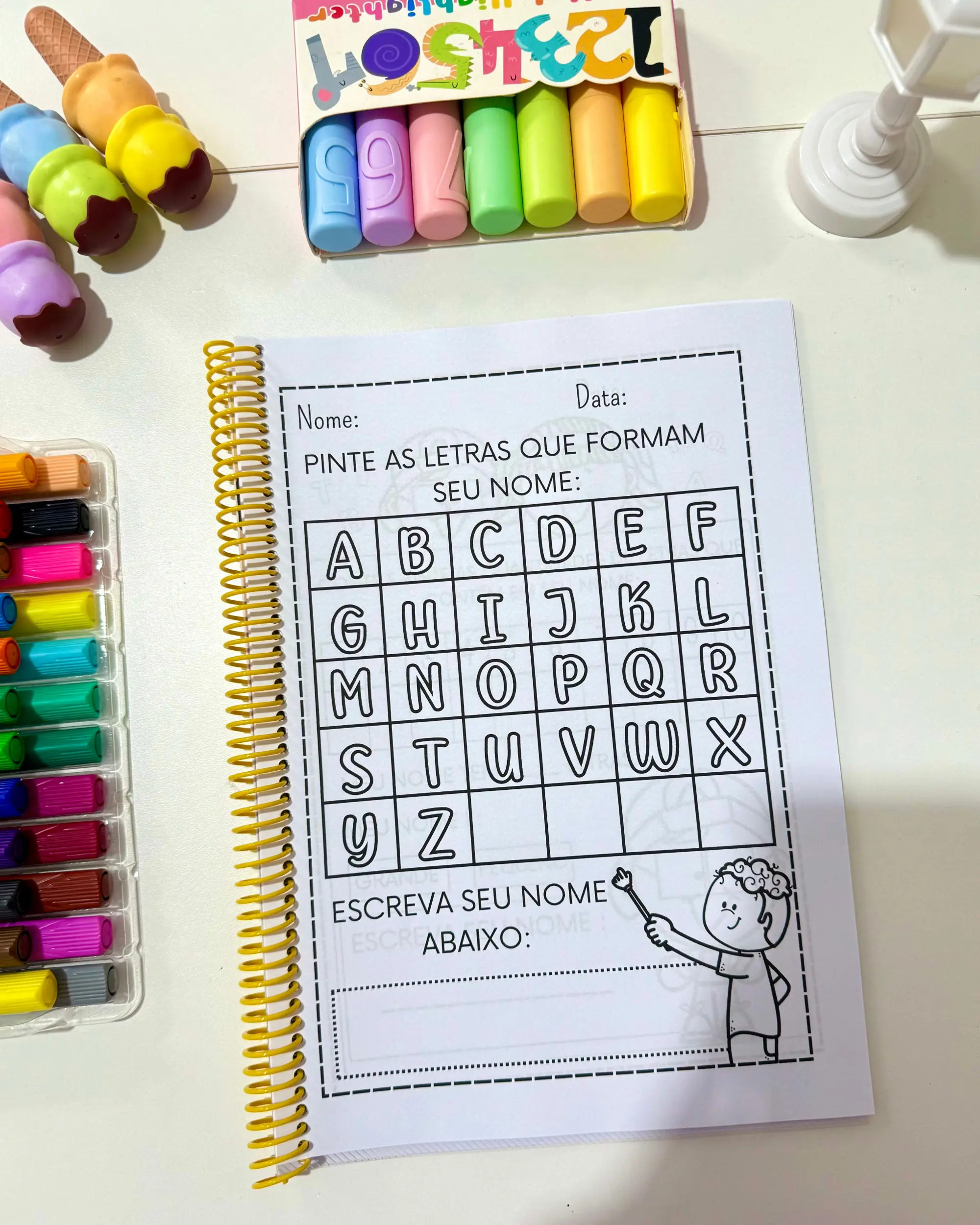 Apostila atividades nome próprio — educação infantil — amostra 5: Um material completo, com várias propostas para trabalhar…