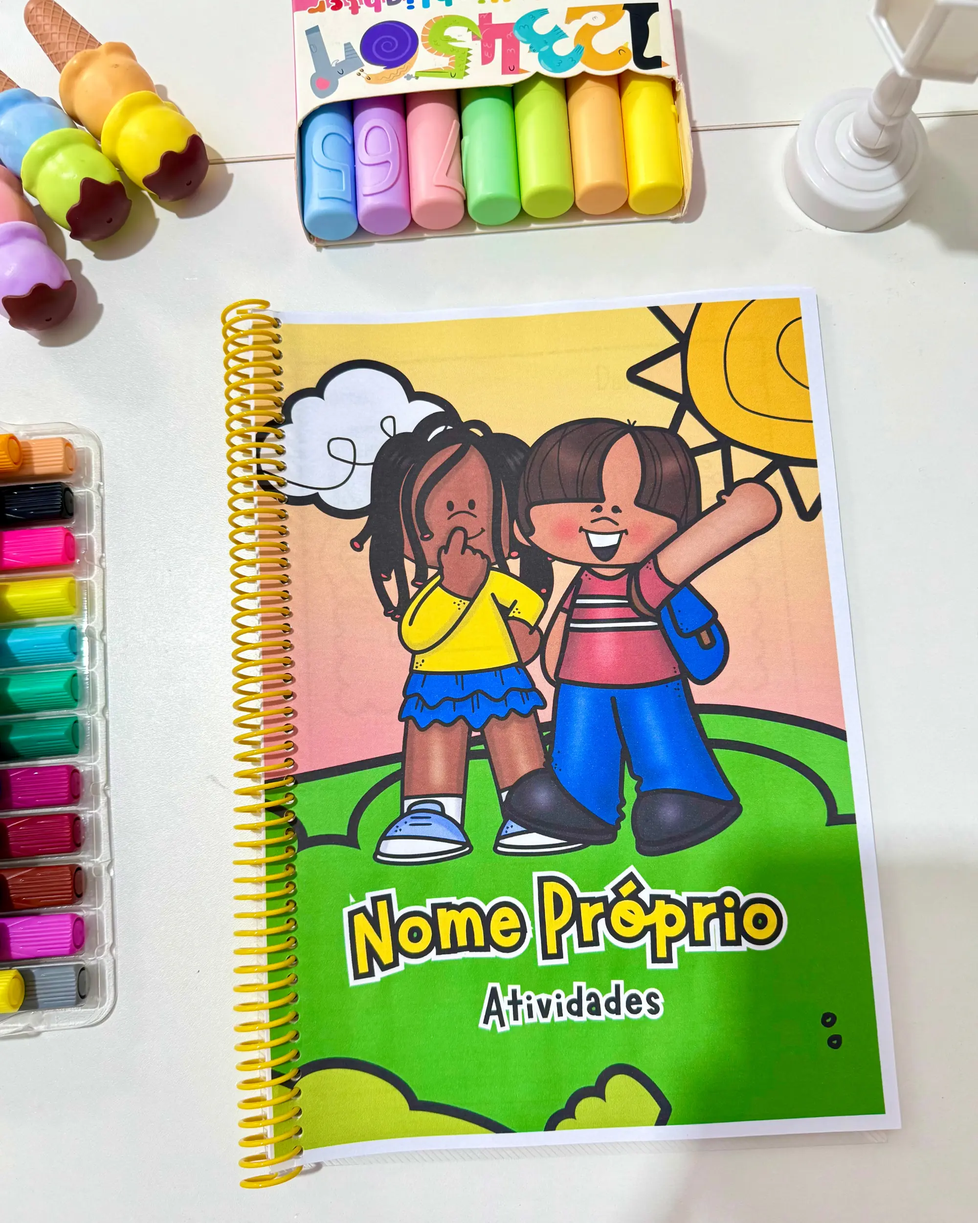 Apostila atividades nome próprio — educação infantil — capa do material