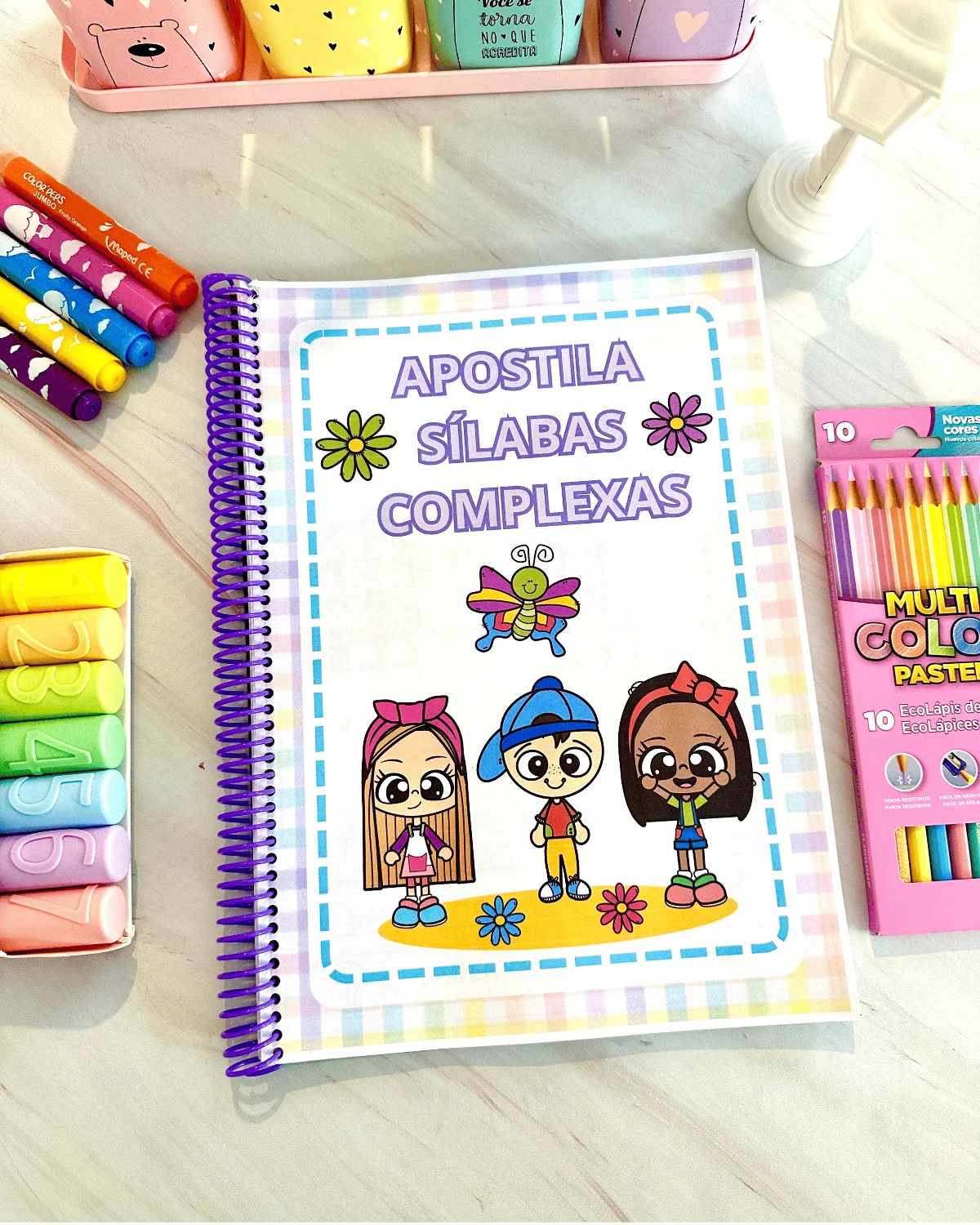 Apostila Atividades Sílabas Complexas - Alfabetização — capa do material