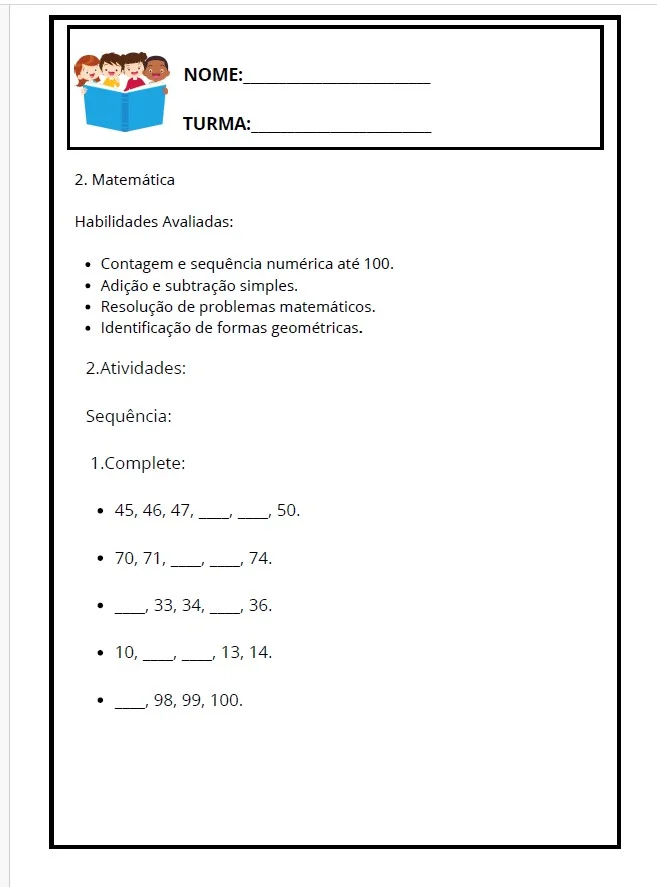 APOSTILA AVALIAÇÃO DIANÓSTICA 2º ANO - ENSINO FUNDAMENTAL — amostra 3: Garanta uma visão clara do desempenho dos seus…