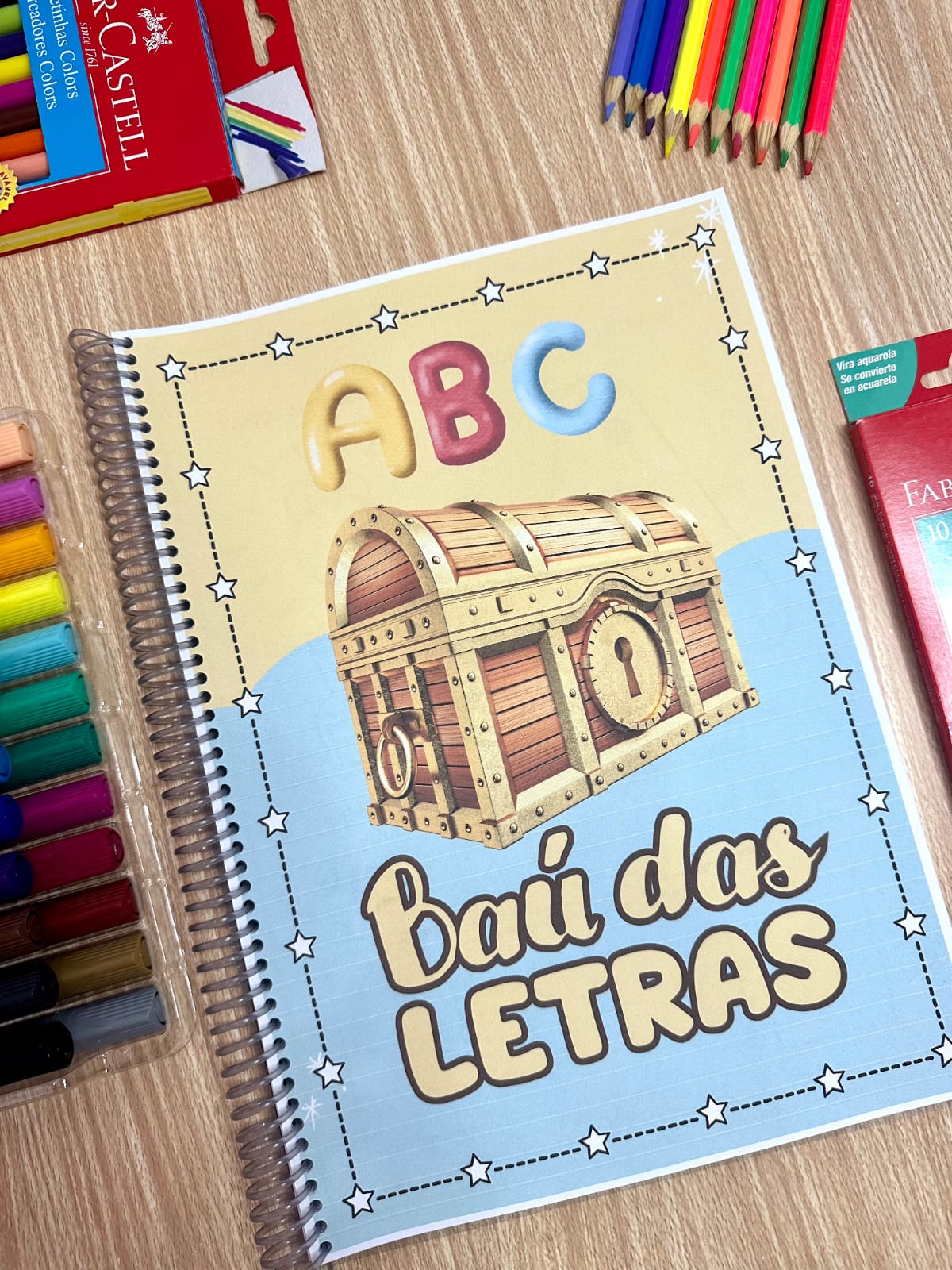 Apostila baú das letras – PDF para Imprimir — capa do material