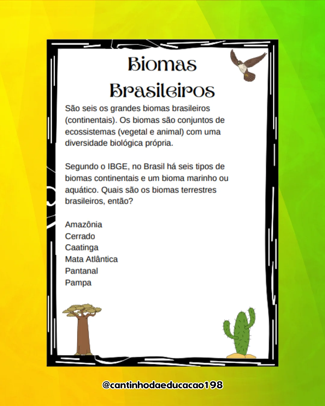 Apostila – biomas brasileiros – PDF para Imprimir — amostra 1: O que vem no material